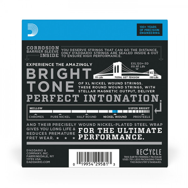 D'Addario EXL 3D Packs