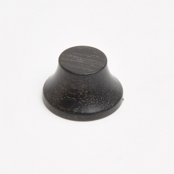 Wood Knob, Hat-Shape, Ebony