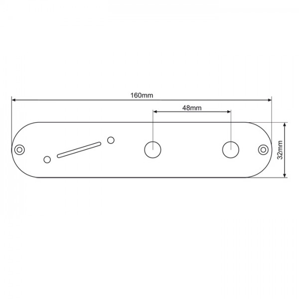 Kontrollplatte für Tele, Angled Switch
