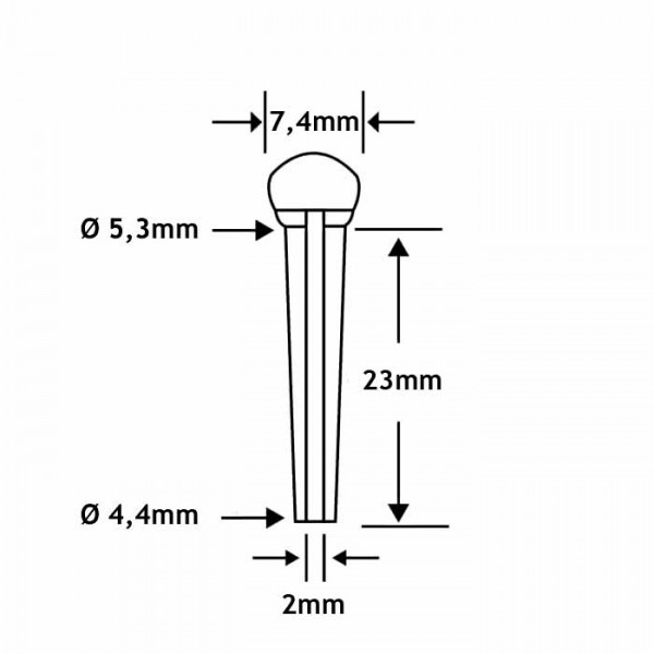 Buffalo Horn Bridge Pins