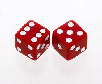 Dice Knob, red