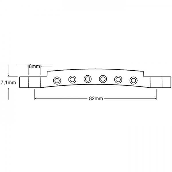 Vintage Stop Tailpiece, Aluminium