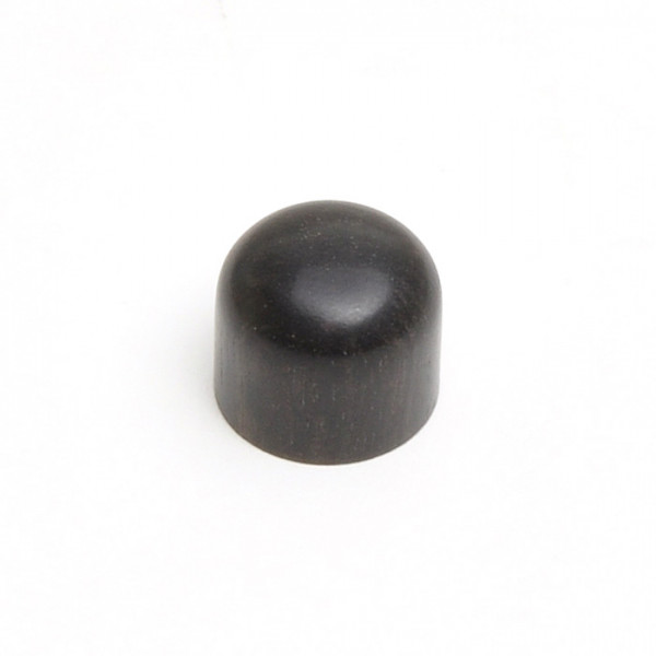 Wood Knob, Dome, Ebony