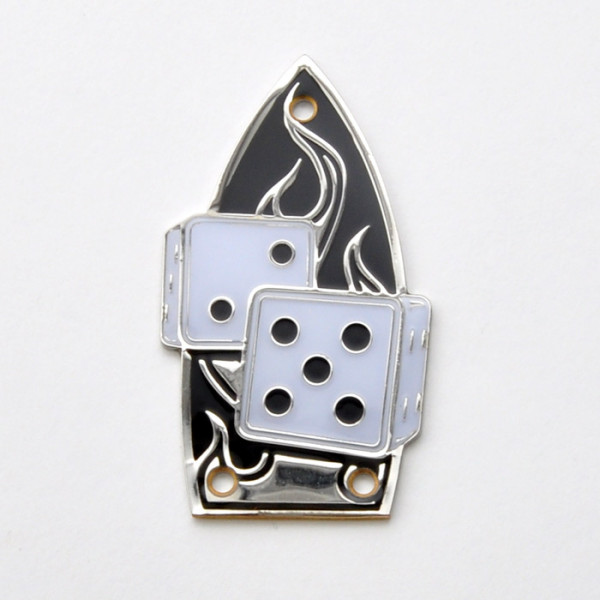 Trussrod Cover für Gretsch, Dice Knobs