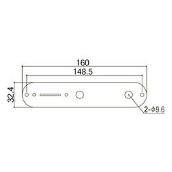 Gotoh Kontrollplatte für Tele CP-10, Relic Series
