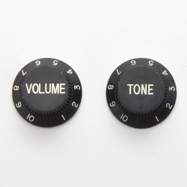 Knöpfe für Strat, schwarz