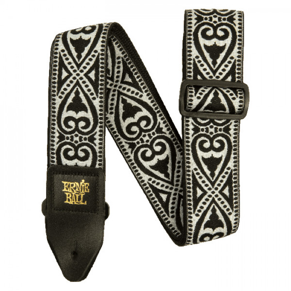 Ernie Ball Gurt Jacquard Black Heart EB5345